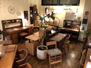 学習デスク　富山家具屋　無垢材